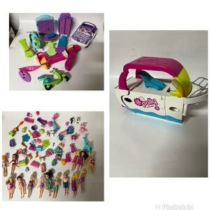Vintage Polly Pocket Doll Clothing Accessories Yacht Car Lot